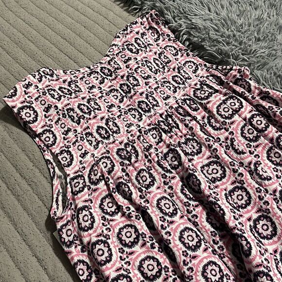 Lucky Brand | Tie Front Sleeveless Cotton Blend Top In Bright White - Picture 4 of 4